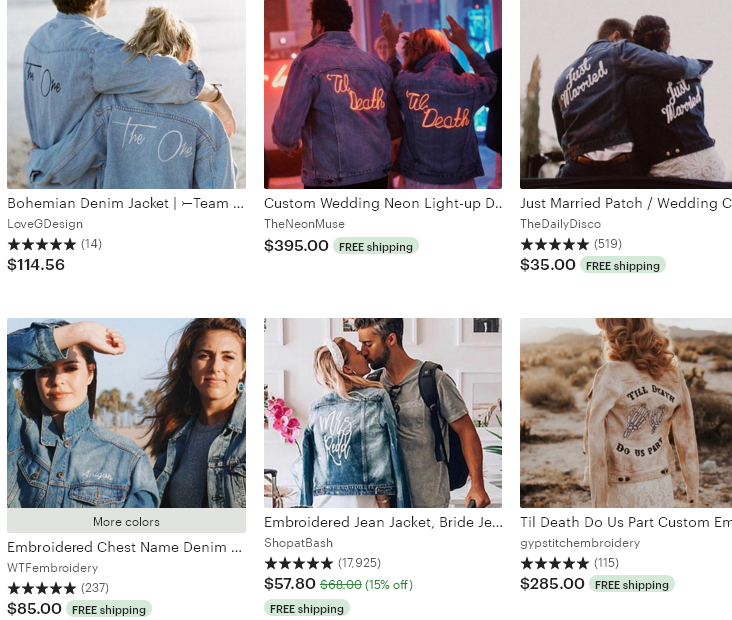 4 Etsy тренд 2020 Coordinated couples’ coats Жакеты для пары