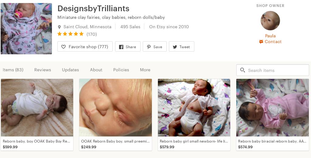 Что продавать на Etsy - куклы магазин 4