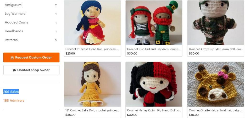 Что продавать на Etsy - куклы магазин 7