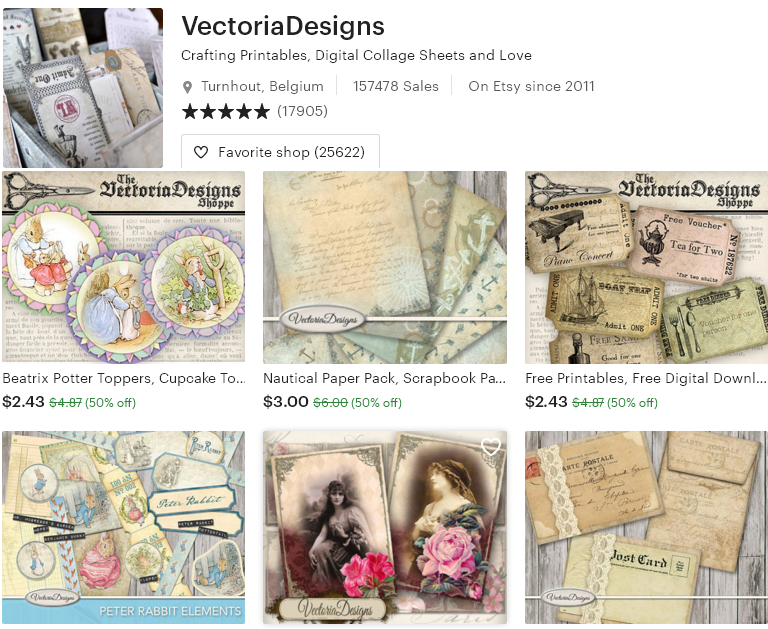 Цифровые товары на Etsy - 17 - VectoriaDesigns
