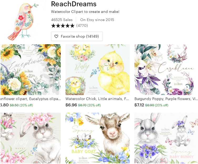 Цифровые товары на Etsy - 8-REACHDREAMS