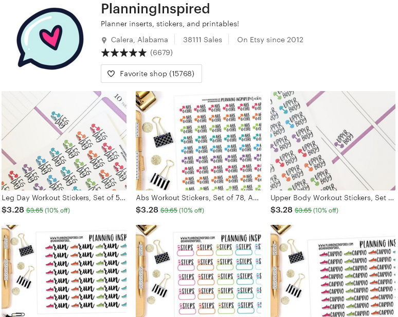 Цифровые товары на Etsy - 9 -PlanningInspired