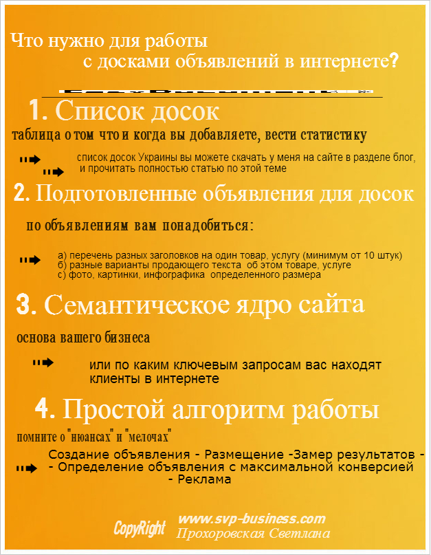 как работать с досками объявлений