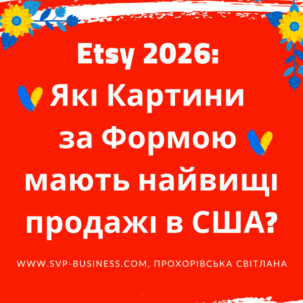 Etsy 2026 - Які картини за формою мають найвищі продажі в США?
